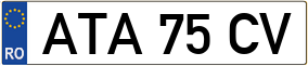 Truck License Plate